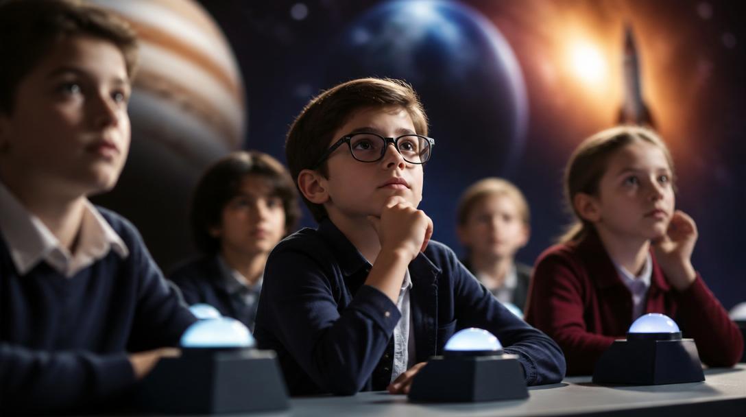 Space Quiz Challenges Clever Young Minds