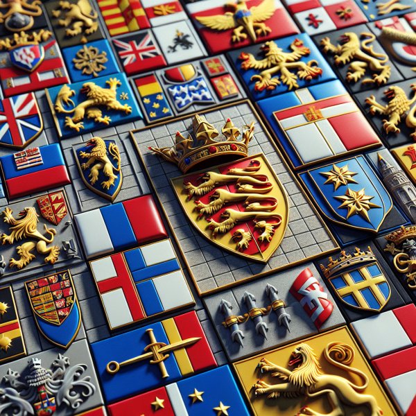 Heraldic Symbols on European Flags
