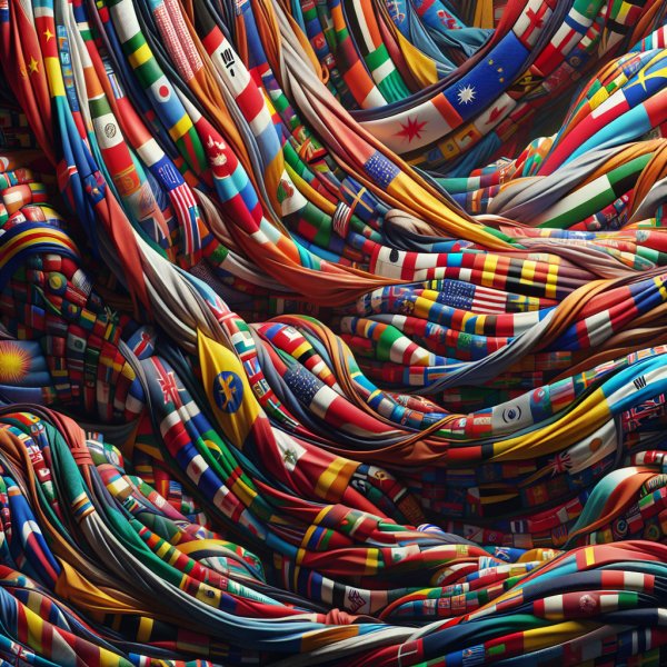 Veils of Color: The Enigma of Asian Flags