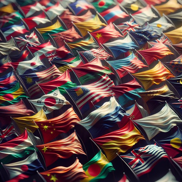 Dive into the Colors: Can You Name These Asian Flags Like a Pro?